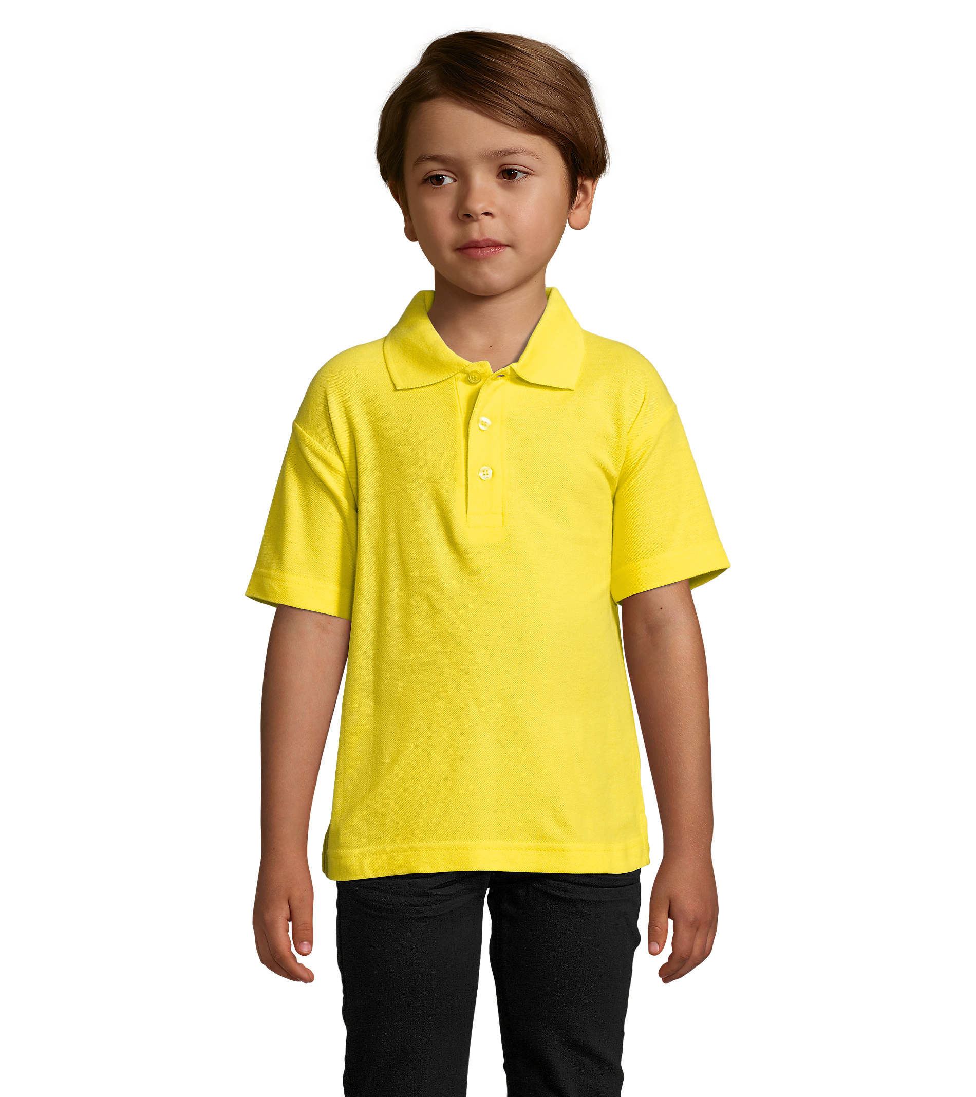 Polo enfant personnalisé coton 170g - SUMMER Jaune 1